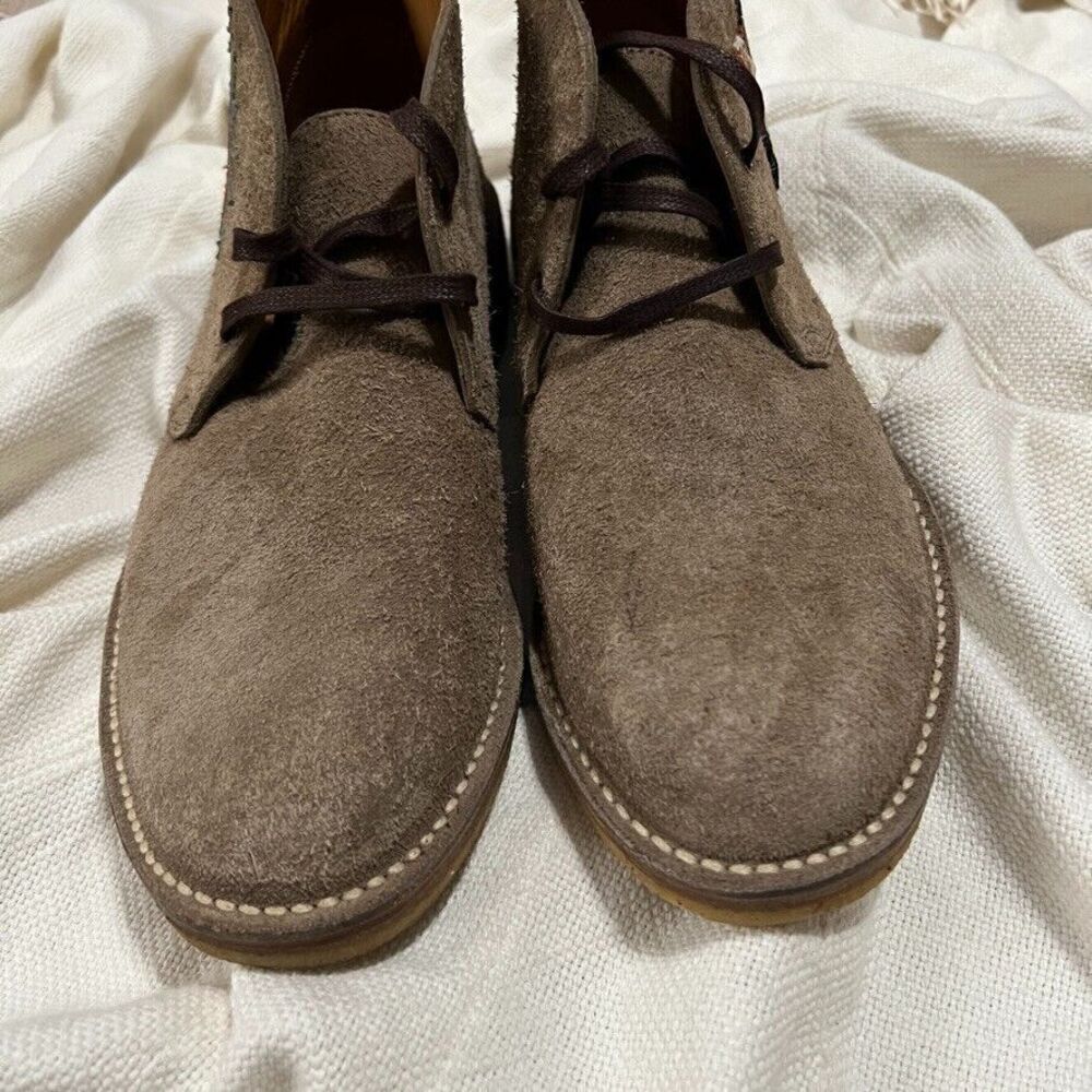 Gucci Moreau Embroidered Suede Chukka Boots Men's 7.5 NEW - Picture 6 of 11